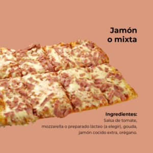 PIZZA MIXTA JAMON RECTANGULAR  CAJA 10 UDS