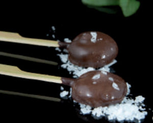 Piruleta de chocolate y foie caja de 72 uds