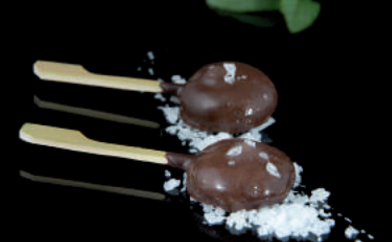 Piruleta de chocolate y foie caja de 72 uds